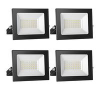 loyal Spot LED 12V DC, 30W Superlight LED Projecteur IP65 étanche, 3000K blanc chaud LED Applique murale extérieure, 3000LM LED Projecteur Idéal pour jardin, cour, terrasse, garage,4-pièces