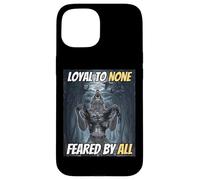 Loyal to None Feared by All Cool Funny Alpha Wolf Meme Coque pour iPhone 15