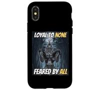 Loyal to None Feared by All Cool Funny Alpha Wolf Meme Coque pour iPhone X/XS