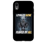 Loyal to None Feared by All Cool Funny Alpha Wolf Meme Coque pour iPhone XR