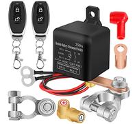 LoyalaEU Coupe Batterie 12V Coupe Circuit Batterie 12V Interrupteur de Batterie Relais 12V 250A Avec 2 Télécommandes Antivol Coupe Batterie pour Voiture Bateau Camion RV(250A)