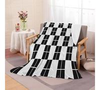 loyaltyer Couverture Polaire Flanelle Imprimé géométrique - 220X240 Cm Confortable pour Douceur Plaid Canape, Couverture Lit 2 Personnes, Idéal pour Les Canapés et Les Lits, Plaid À carreaux-AF42