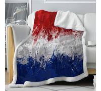 loyaltyer Plaid Canape Grande Taille France, flots Plaid Polaire 160x240 cm Épais Facile à Entretenir Réversible Couverture en Microfibre Douce Chaud Cadeau pour Lit Canapé et Fauteuil