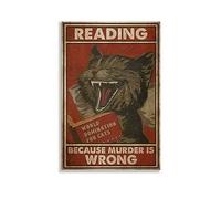 LOYANUKE Affiche rétro en métal représentant un chat noir - Décoration d'intérieur - Esthétique - Peinture à l'huile - Star - Album de musique