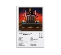 LOYANUKE Bad Bunny El Último Tour Del Mundo Poster Décoration de chambre Peinture intérieure Esthétique Toile Peinture à l'huile Star Movie Music Album Poster