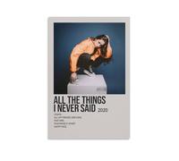 LOYANUKE Poster All The Things I Never Said de Tate McRae - Décoration d'intérieur - Esthétique - Peinture à l'huile - Star - Album de musique