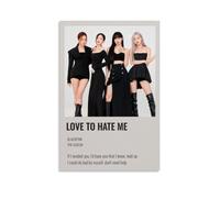 LOYANUKE Poster « Love to Hate Me » Blackpink - Décoration d'intérieur - Esthétique - Toile - Peinture à l'huile - Star - Album de musique