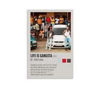 LOYANUKE Poster Thato Saul Life Is Gangsta - Décoration d'intérieur - Esthétique - Toile - Peinture à l'huile - Star - Album de musique