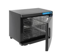 LOYEMAADE Chauffe-serviettes 23 l Serviette Chaude Stérilisateur Cabinet 360 ° Fonction Chauffage et Stérilisation pour SPA, Salon de Beauté, Hôtels, Salons de Massage (Noir)