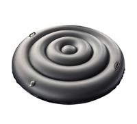 Loyimioo 145cm Rond Couverture De Bain À Remous Épaissie PVC Couverture Gonflable Isolation Thermique & Anti Feuilles Conception De Valve De Remplissage Rapide Multiple Pour Patio Baignoire Gonflable
