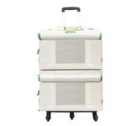 Loyimioo Sac à dos à roulettes Combo pour animal domestique - Poignée amovible, roues et deux sacs pour 2 petits animaux de compagnie pliable avec rangement, idéal pour les voyages, la randonnée, le
