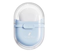 loyliawa Boîte à savon de voyage avec porte-savon de drainage, plateau égouttoir à savon, fonction et verrouillage, étanche à la poussière, étanche, porte-savon portable avec couvercles, bleu ciel