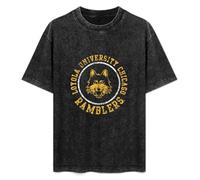 Loyola University Circle Logo Unisex T-Shirt Black Mens Top Tee L