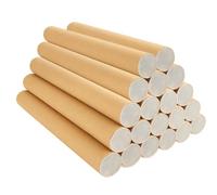 LOYORTY Lot de 20 tubes d'expédition en carton avec capuchons, 3,8 x 30,5 cm