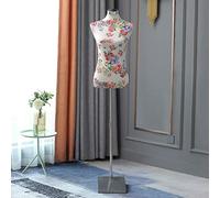 Loywe Mannequin de couture Buste de femme réglable en Hauteur Taille 32-36 Blanc et rouge LW6036WR