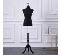 Loywe Mannequin de couture Buste de femme réglable en Hauteur Taille 36/38 Noir LW1016S-1