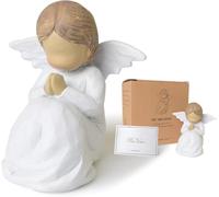 Loyzcy Statue d'ange Gardien pour Femme, Cadeau de Confirmation pour Filles, Cadeaux de première Communion pour Filles, Cadeaux d'anniversaire de baptême pour Adolescentes