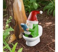 Loyzcy Statue Nain de Jardin, Statue d'art en résine imperméable, Nain de Jardin Humour, Statue de Jardin extérieur Humour pour Patio, pelouse, décoration intérieure