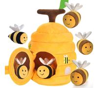 Loyzico Jouet Bébé 6 Mois 1 an- Montessori Ruche D'abeilles avec 5 Abeilles Sensoriel, Jeux Enfant avec Hochet, Papier Froissant, Couineur, Miroir, Cadeau Bébé Fille et Garçon dès 6 9 12 Mois