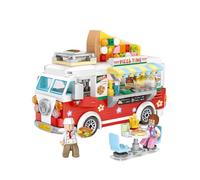 LOZ 1739 Building Blocks Food Van Série Pizza Van Creative Educational Toy Construction Toy