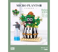 LOZ Lot de 1245 blocs de construction - Série de fleurs éternelles - Cactus Bonsaï Bouquet de fleurs artificielles - Plantes artificielles pour décoration de salle d'artisanat - Jouet éducatif créatif