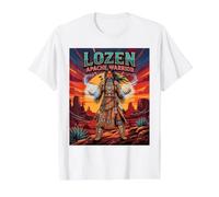 Lozen - Apache Guerrier Prophète Histoire amérindienne T-Shirt Graphique avec Valeur, Homme, Blanc, L