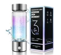 LOZLTX Générateur de bouteille d'eau Pro Hydrogène 【0 chlore et 0 ozone, technologie la plus puissante】【Super teneur en hydrogène 3000PPB】Bouteille d'eau hydrogène avec technique SPE PEM, améliore