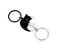 LOZTBUE 1pcs Porte-clés « Chat amoureux », cadeau romantique pour la Saint-Valentin, cadeau d'anniversaire pour petit(e) ami(e) et anniversaire de mariage