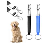 LOZTBUE 2 sifflet silencieux pour chien haute fréquence, sifflet de rappel pour chien qui aboie, sifflet silencieux réglable pour chien, sifflet anti-aboiement, sifflet en métal