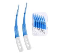 LOZTBUE 60 Pcs Brossettes Interdentaire, Bossettes Interdentaire, Soft Silicone Brosse à dents, Bâtonnets interdentaires, Outil Nettoyage Dents pour Inter Dentaire Hygiène Interdentaire avec boîte