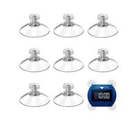 LOZTBUE 8 Ventouse Filetée, Support de Ventouse de Stationnement Électronique, Mini Ventouse Filetée Transparente, Ventouse de Pare-Soleil de Voiture, Pince à Ventouse Forte