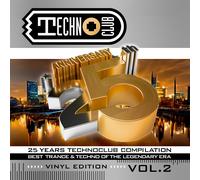 LP 25 Years Techno Club Compilation Vol.2 Various Artists 2LP Vinyle Coloré