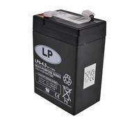 LP BATTERIES NSA LP6-4.5 T1 Batterie AGM non tissée VRLA résistante aux cycles et sans entretien pour jouet électrique, alarme, système d'alarme incendie, alimentation de secours, UPS 6 V 4,5 Ah