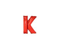 LP Divertissements Ballon Lettre 'k' en Aluminium 1m Rouge