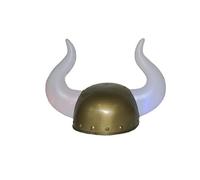 LP Divertissements Casque de Viking gaulois avec 2 Grandes Cornes Lumineuses LED