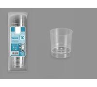 LP Divertissements Lot de 10 gobelets Shooter réutilisables Transparents 4cl