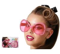 LP Divertissements Lot de 12 - Lunettes Fantaisie Diva Disco Rose avec Effet Strass Adulte