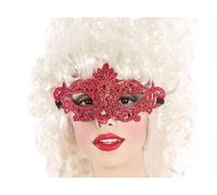 LP Divertissements Lot de 12 - Masque Loup vénitien avec Motifs Rouge Adulte