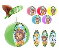 LP Divertissements Lot de 12 - Tape-Balle Racket Ball Animaux Zoo Mix 22cm