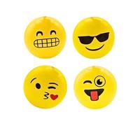 LP Divertissements Lot de 3 - Ballon PVC Licence Smiley Jaune Mix 23cm