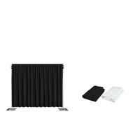 LP Divertissements Lot de 3 - Décoration Toile de Fond Lounge Noir 2x3m