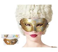 LP Divertissements Lot de 3 - Masque Loup vénitien Or Argent Adulte