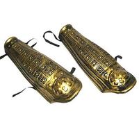 LP Divertissements Lot de 3 - Paire de protège-Tibias de Chevalier dorÉ