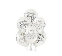 LP Divertissements Lot de 6 Ballons de fête Motif vive Les mariés Mix i 30cm