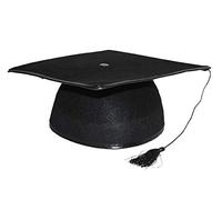 LP Divertissements Lot de 6 - Chapeau étudiant lauréat noir adulte