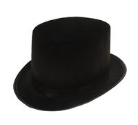 LP Divertissements Lot de 6 - Chapeau Haut de Forme Feutrine Noir Enfant 50cm