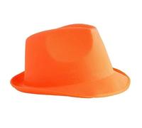 LP Divertissements Lot de 6 - Chapeau tribly toile orange fluo adulte