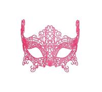 LP Divertissements Masque Loup Neon Fluo Rose en Dentelle Luxe