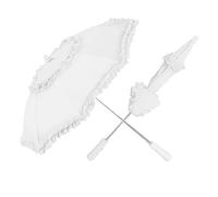 LP Divertissements Ombrelle 'belle époque' blanc 72cm