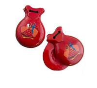 LP Divertissements Paire de castagnettes Rouge avec Motif
